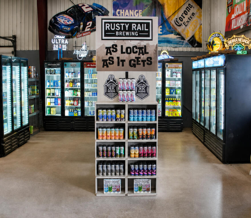 Regional Craft Display of local craft beer